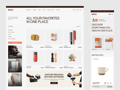 E-commerce modern store interface